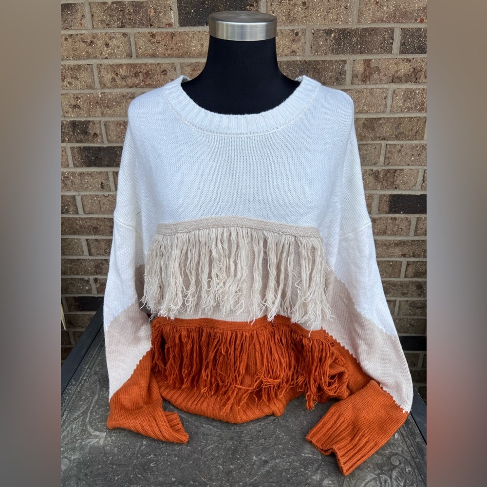 B01‎ - Cato Fringe Sweater - WMNS XL